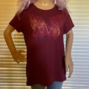 Sonoma Maroon Graphic Tee T-Shirt Size Medium NWOT